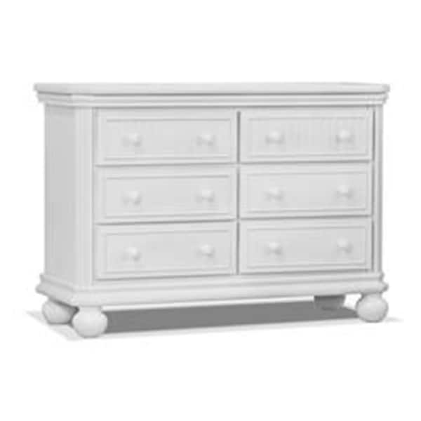 Sorelle Furniture Finley RTA 6 Drawer Double Dresser, White 4515-W - main